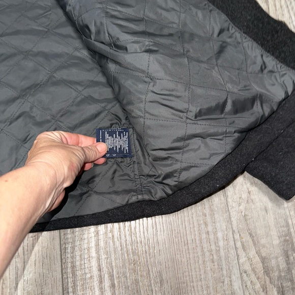 Men’s Tommy Hilfiger XXL Gray Wool Zip Up Jacket heavy lined - Picture 4 of 7